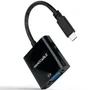 Nanocable Conversor USB-C a VGA 10 cm Negro 10.16.4101-BK
